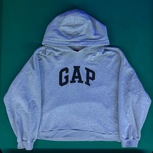 GAP Heather Gray Pullover Hoodie